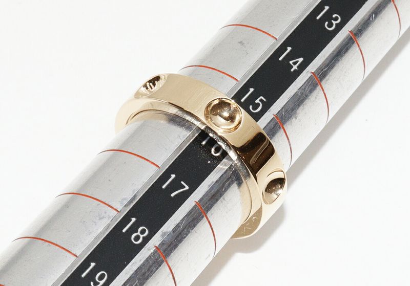 Louis Vuitton 18K Yellow Gold Petite Bague Empreinte Ring Q9126j