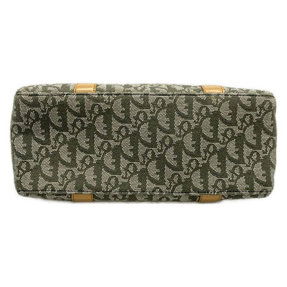 Dior/christian Dior Handbag Trotter Khaki×beige Leather