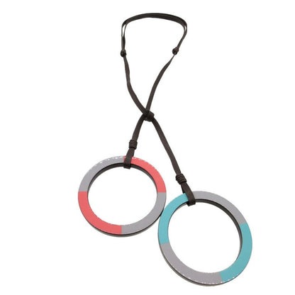 Hermes Mikado Horn & Lacquer Necklace Lacquer/lacquerwood Gray Pink Green 1400
