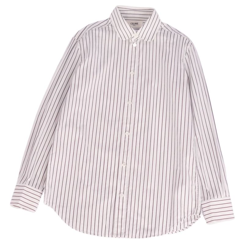 Celine Shirt Blouse Long Sleeve Long Sleeve Stripe