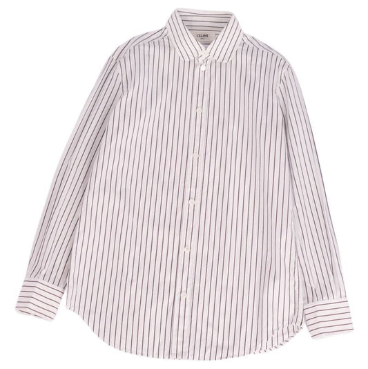 Celine Shirt Blouse Long Sleeve Long Sleeve Stripe