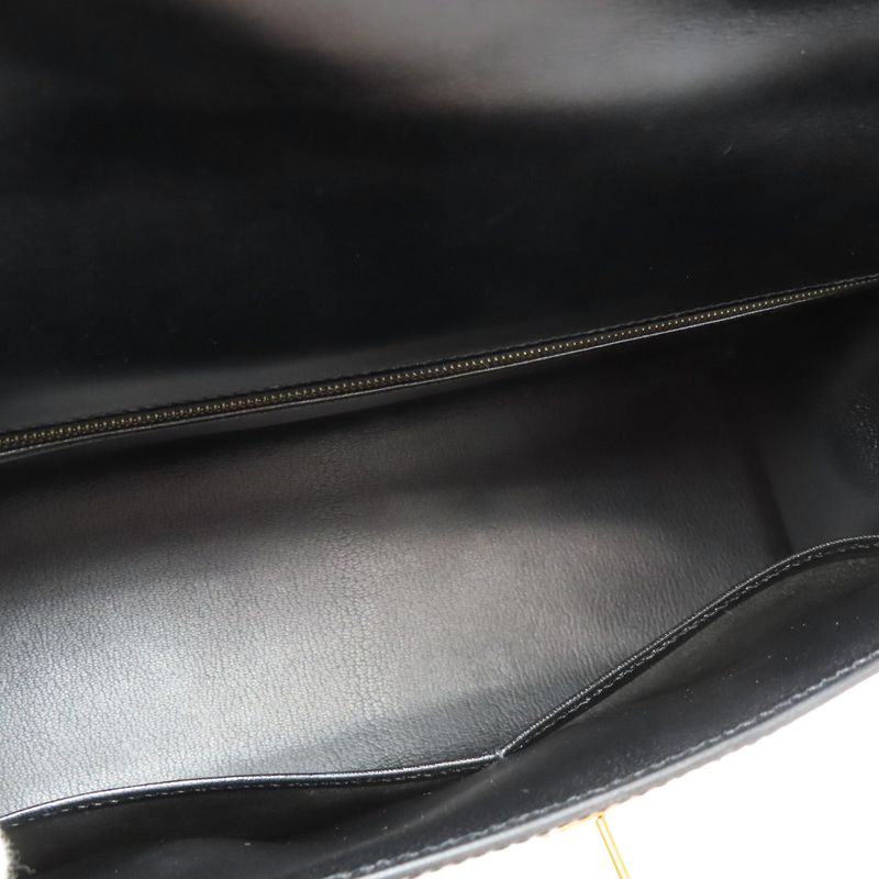 Hermes Kelly 32 Outer Stitch Gold Hardware Handbag Box Calf Women