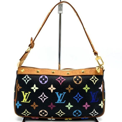 Louis Vuitton Monogram Multicolor Murakami Pochette Pouch Bag Accessories Black