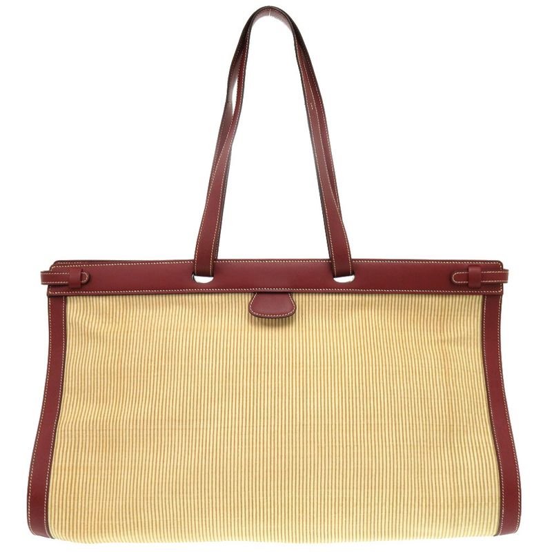 Hermes Museau Clinorin Vaux Chamonix Rouge Ash □D Engraved Tote Bag 1013 Hermes