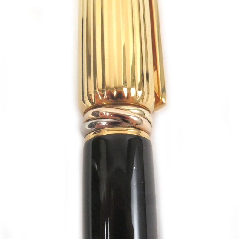 Cartier Panthère De Cartier Nib 18k M Nib Trinity Fountain Pen Black Gold With