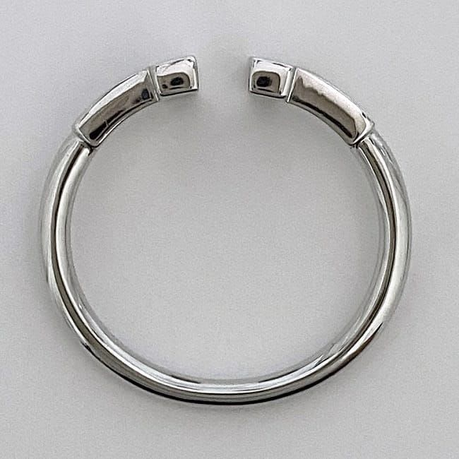 Tiffany & Co Twire Diamond Ring White Gold Wg
