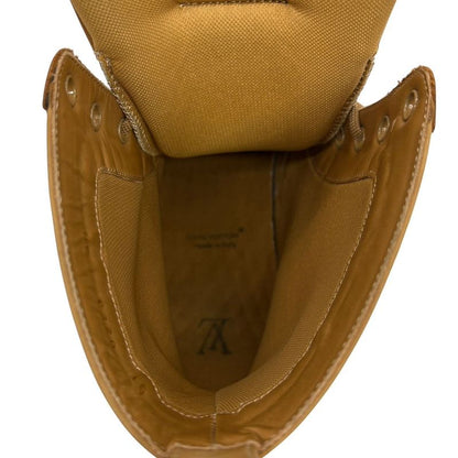 3151 Louis Vuitton Boots LV Ranger Ankle Boots Beige Monogram Men's Shoes Size