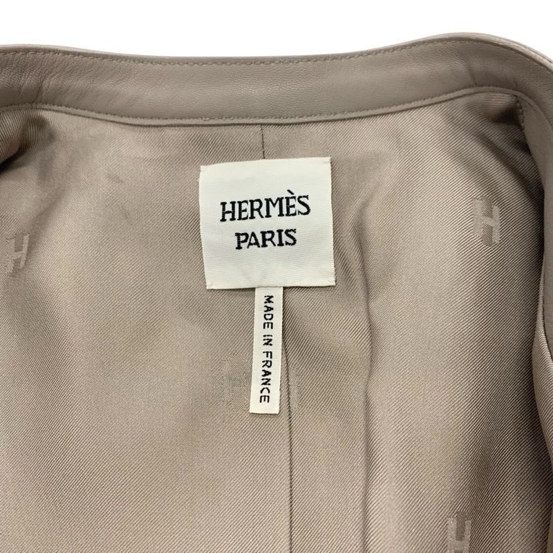 Hermes Outer Deerskin Grey Jacket Blouson
