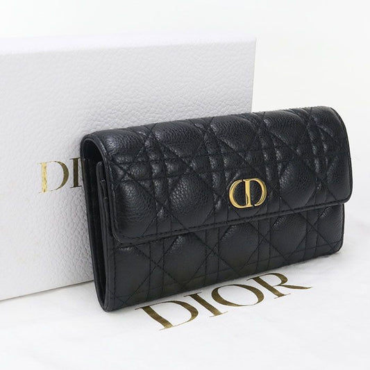 DIOR Orchid Long Wallet Dior Caro S5039 UWHC M900 Long Wallet With Two Fold