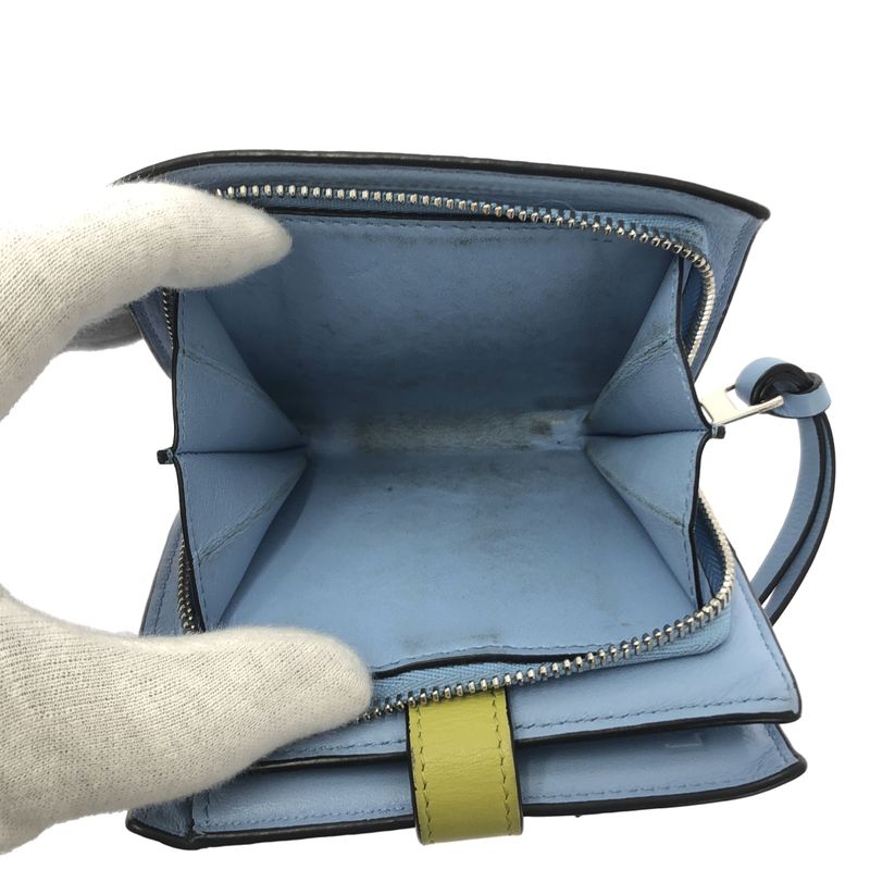 Loewe - SGC Compact ZIP Wallet Anagram Logo Leather Compact Wallet Purse - Off