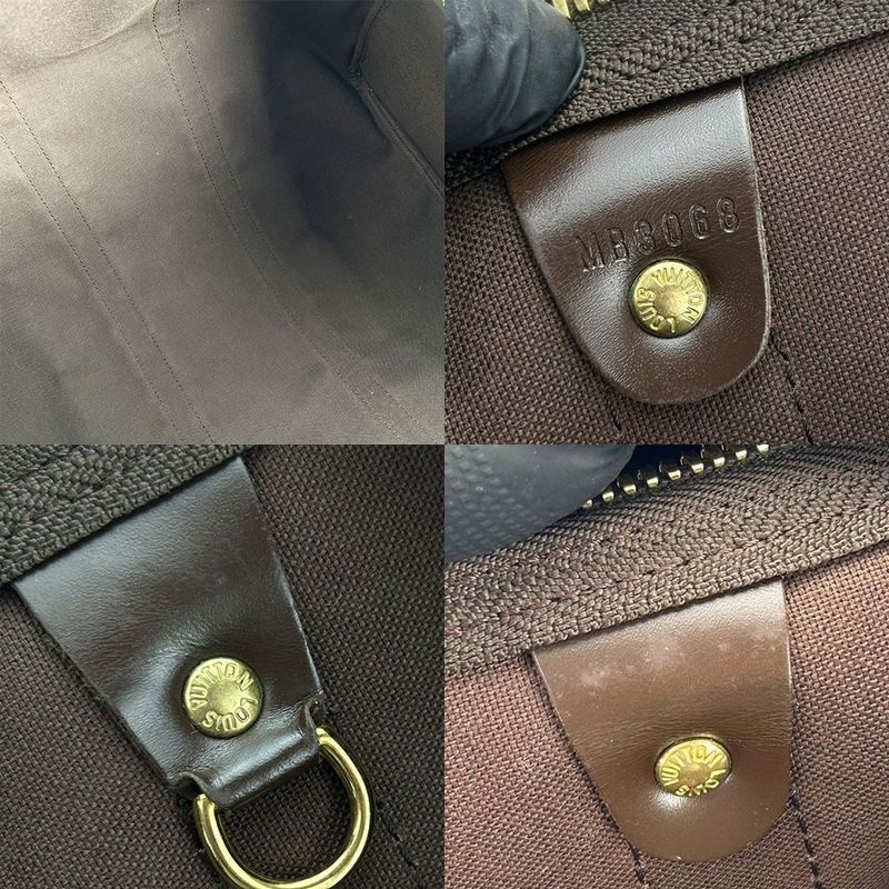 Louis Vuitton Boston Bag Keepall 50 N41427 Damier Travel Bag Unisex Men Ladies