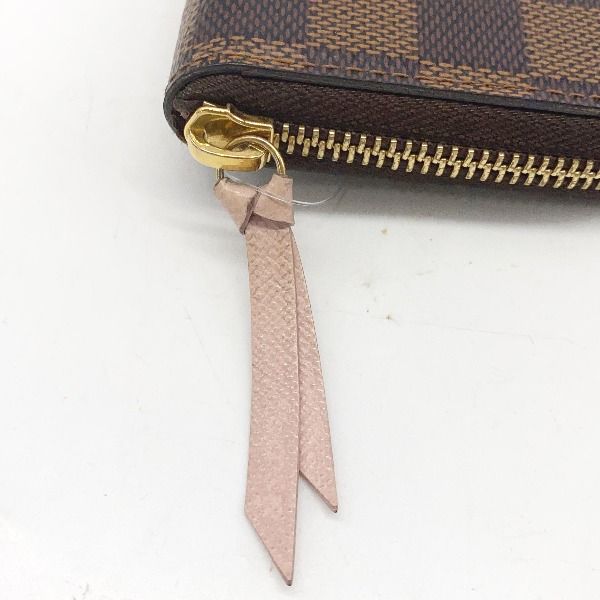 Louis Vuitton N41626 Damier Portefeuille Cles Mans Round Zipper Long Wallet