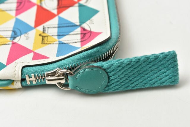 Hermes Pouch Multi Pouch Coin Case Hermes Carré Pocket Multicolor Naples Yellow