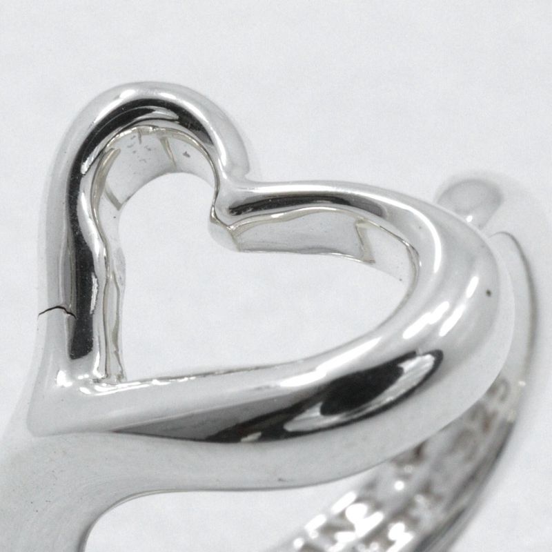 Tiffany & Co Open Heart Elsa Peretti Silver 925 Size 8.5 Ladies 4.5g Ring