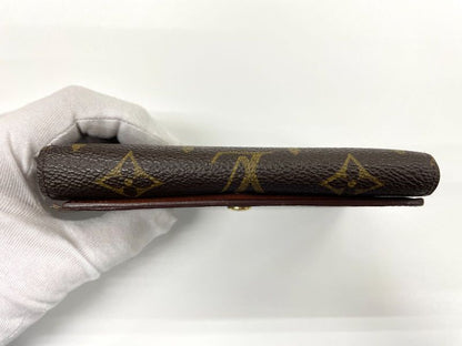 Louis Vuitton Monogram Porte Monet Vieux Trésor M61730 Foldable Wallet L-shaped