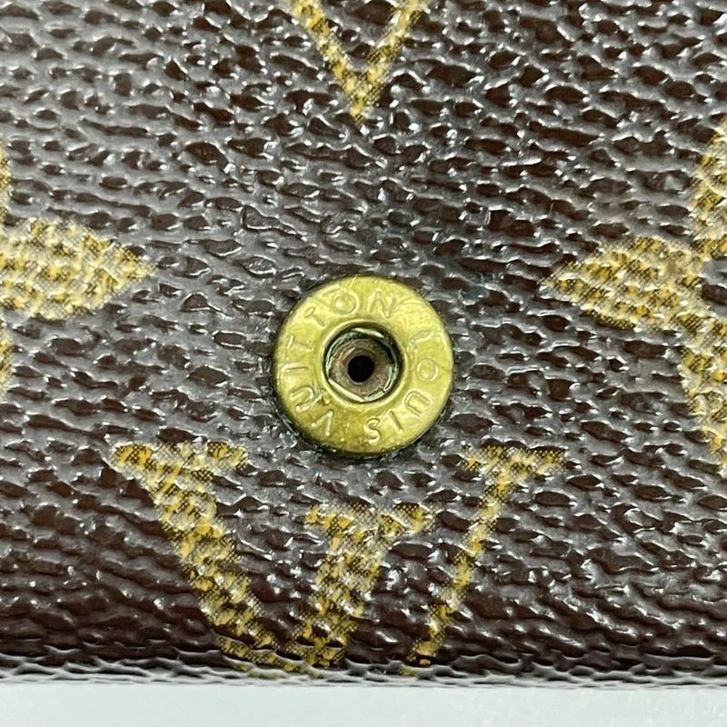 Louis Vuitton Monogram Porte Monet Vieux Trésor M61730 Foldable Wallet L-shape