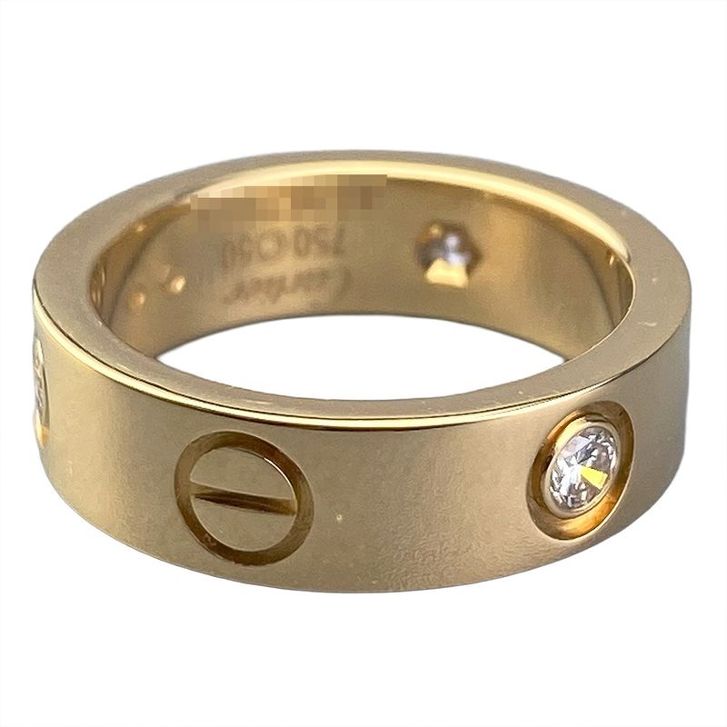 Cartier Half Diamond Love Ring