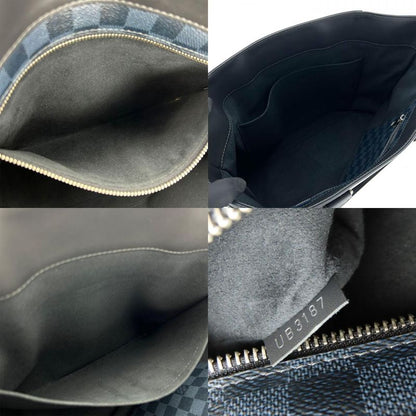 Louis Vuitton Tote Cabas Voyage N41397 Damier Cobalt Canvas Navy Silver