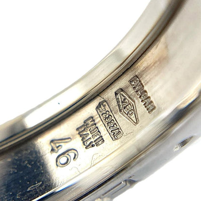 Bulgari Bvlgari Bee Zero One 1 Band Ring #46 18K White Gold 64g