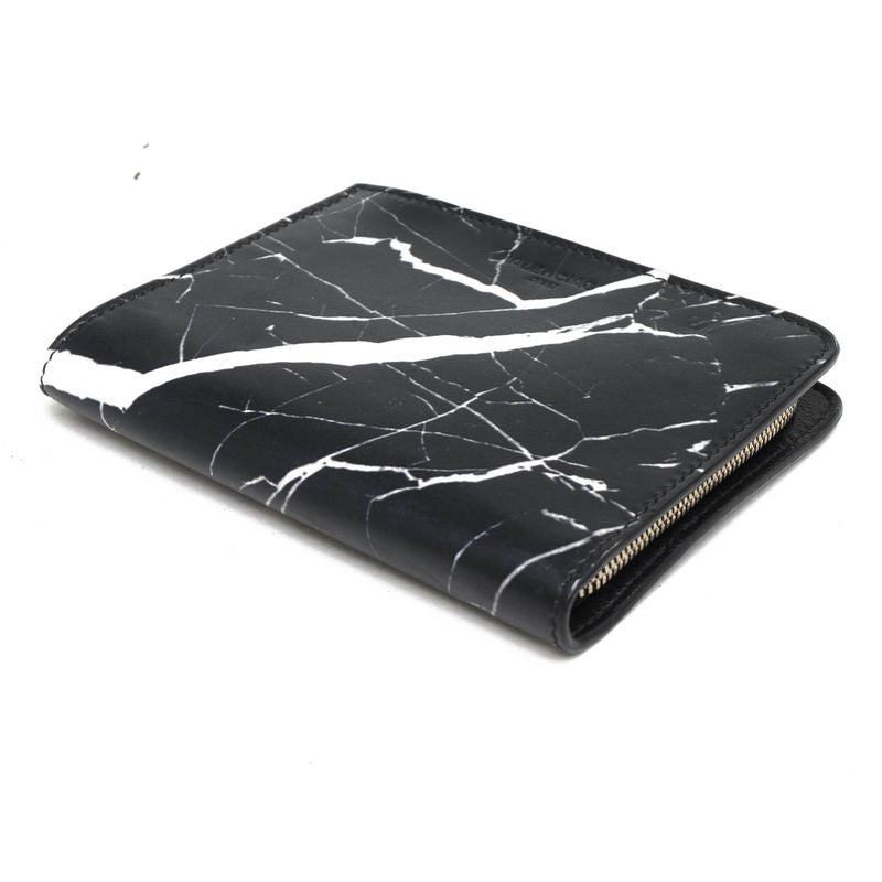 Balenciaga Wallet Men Leather Genuine Black 332250 Compact Wallet with Coin