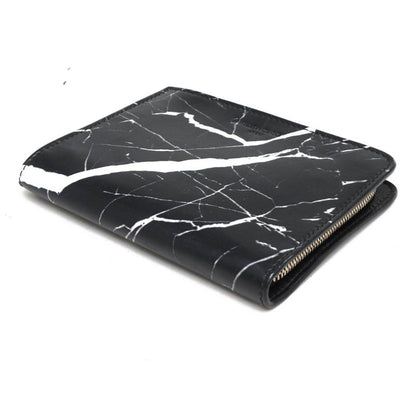 Balenciaga Wallet Men Leather Genuine Black 332250 Compact Wallet with Coin