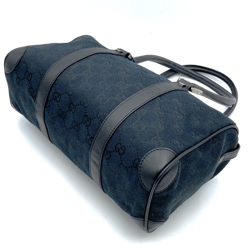 Gucci 0851 GG Canvas Handbag Mini Boston Black Ladies Men  Gift Fashion