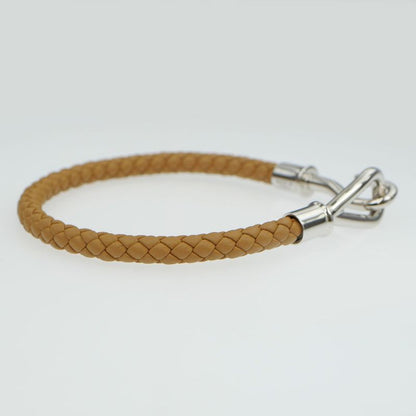 Hermes Jumbo Bracelet Braided Biscuit Silver-hardware Leather Bracelet