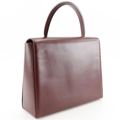 Cartier Must Line One Handle Leather Bordeaux Women's Handbag