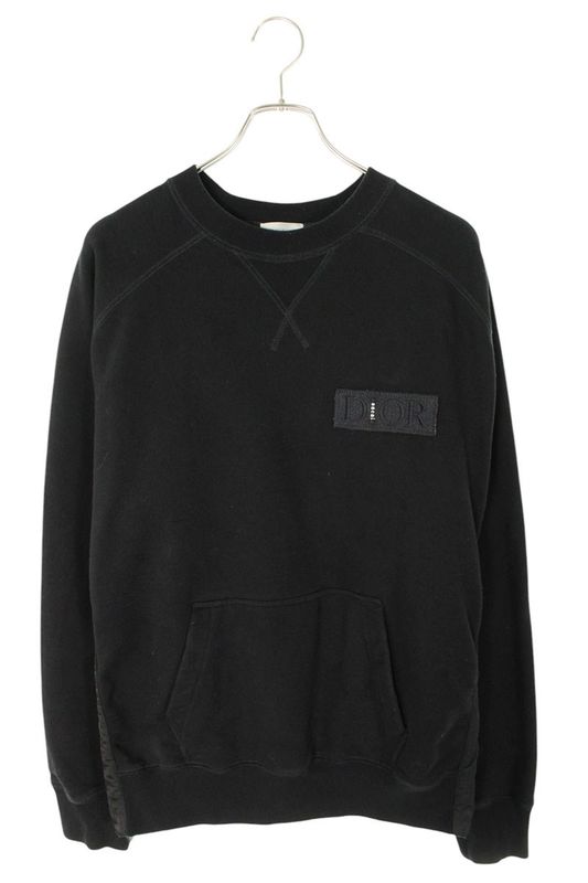 Dior 21AW 213j643a0687 Logo Embroidered Cotton Fleece Sweatshirt Men's M