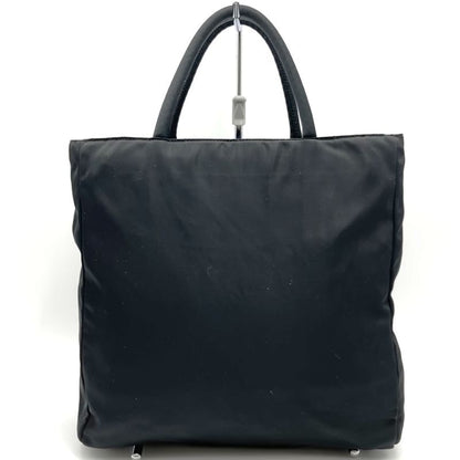 Prada Handbag Nylon Black Nylon Women Men