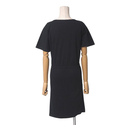 Hermes Dress Size 34 Short Sleeves Pockets Embroidery Cut And Sewn Made In