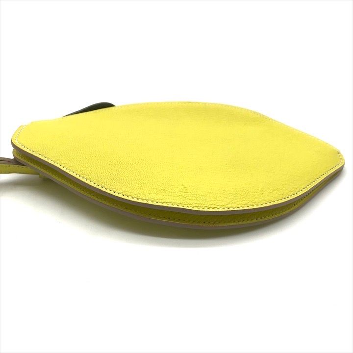 Hermes Pochette Citron Lemon Clutch Pouch Yellow