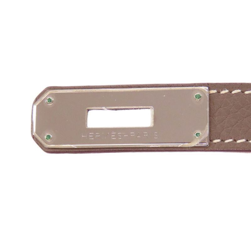 Hermes Birkin 30 Etape Silver Hardware Handbag Taurillon Women