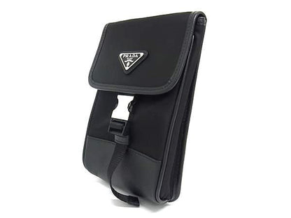 Prada Tessuto Nylon And Saffiano Leather Shoulder Bag Crossbody