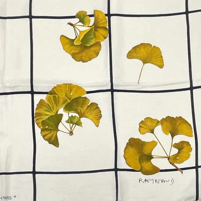 Louis Vuitton Scarf Tree Leaves Yellow
