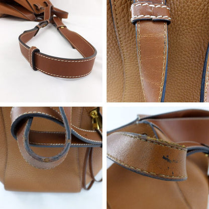 Loewe Hammock Small Handbag Shoulder - 2WAY Leather Brown Gold