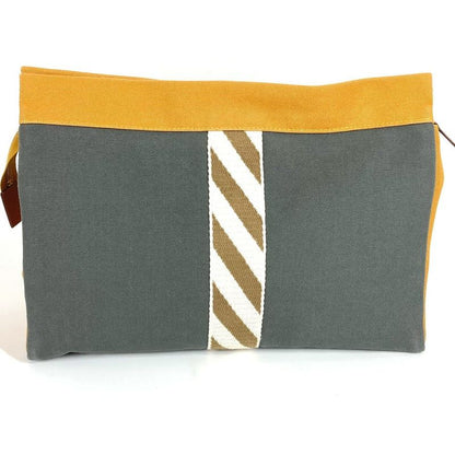 Hermes Clutch Bag Gimetou GM Gimetou GM Cotton Gray
