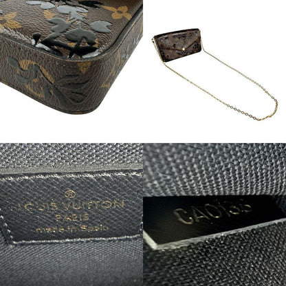 Louis Vuitton Chain Wallet Crossbody Shoulder Bag Monogram Pochette Felicie