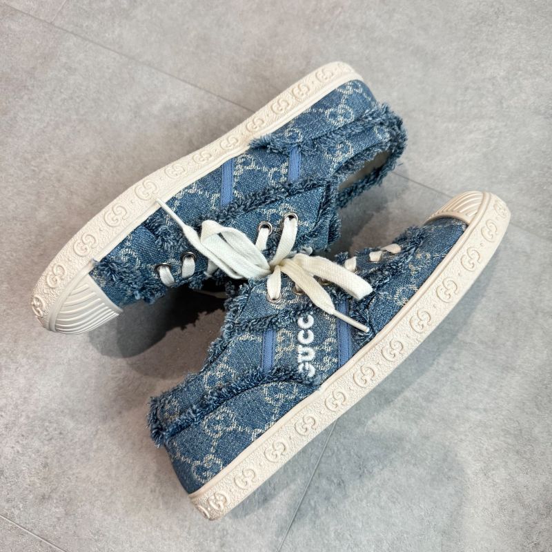 Gucci GG Denim Sneakers Logo 24ss 35 Women's 22cm (8.66in) Low Cut