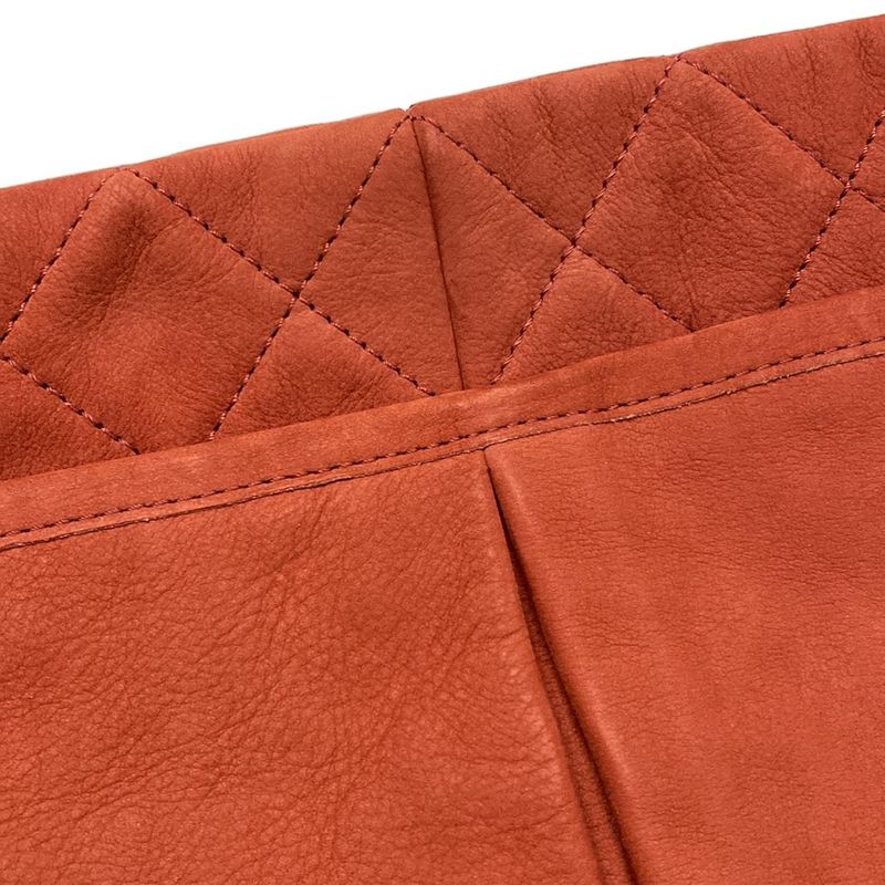 Chanel Tote Bag Matelasse Red Chain Shoulder / Silver Hardware / Coco Mark