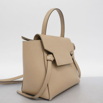 Celine Handbag Belt Bag Leather Beige Gold Hardware 2way Bag Ladies