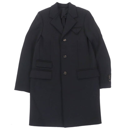 Bottega Veneta 2021 668813 V Logo Button Wool Single Coat Black 38 Made In