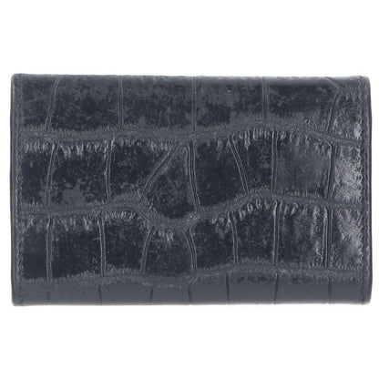 Celine Croc Shape Embossed Scuff Zipper Key Case Men's
