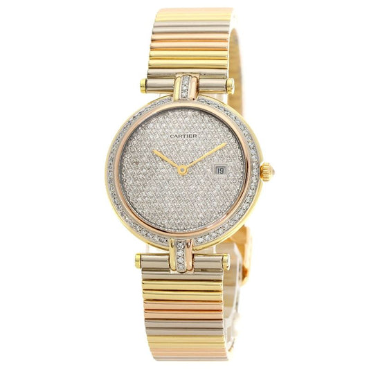 Cartier VLC Louis Cartier Vendome LM Diamond Wristwatch 18K Yellow Gold 18K
