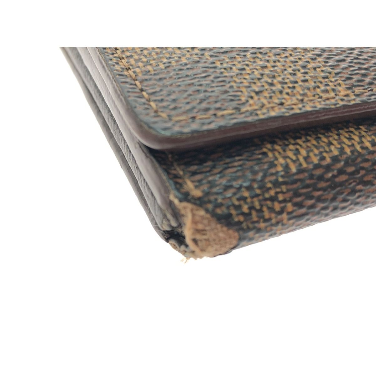 Louis Vuitton Women's Bifold Wallet Damier Ebene Portomone Bier Tresor N61730