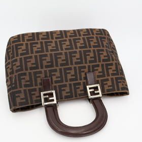 Fendi Handbag Zucca Pattern Women's Pre-owned