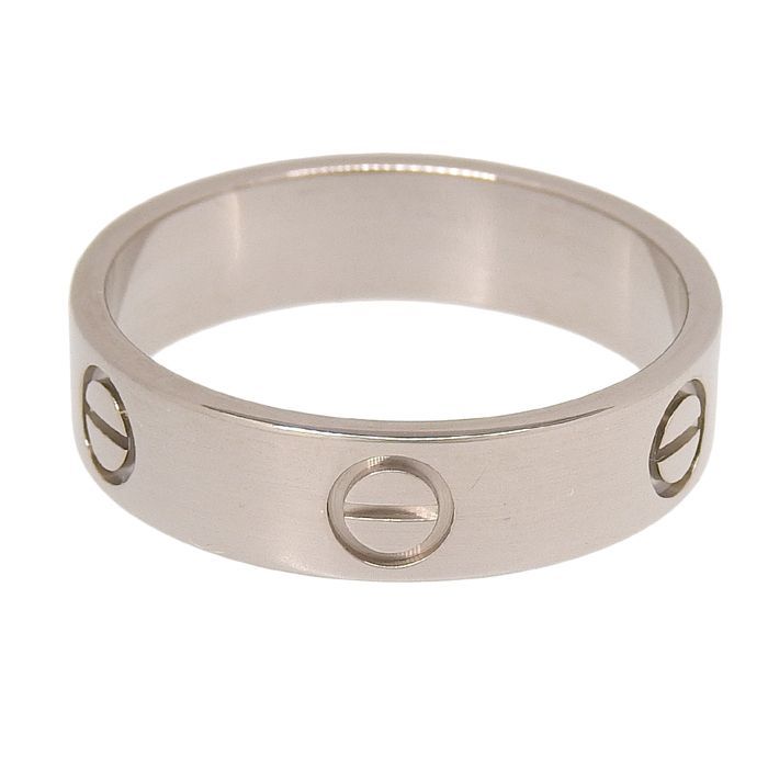 Cartier Love Ring 18K White Gold 750 White Gold #60 Equivalent To #20 Rings