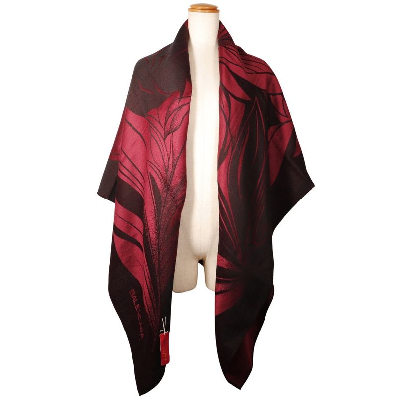 Balenciaga Stole Silk And Wool Bordeaux Women's Stole