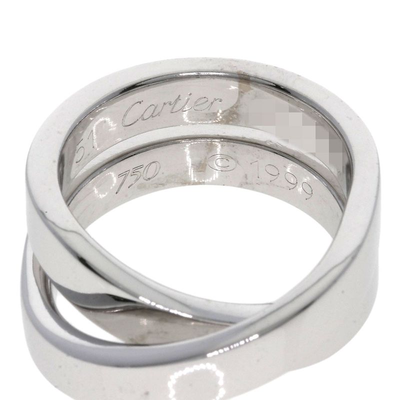 Cartier Paris Ring #51 Ring / Ring 18K White Gold Ladies