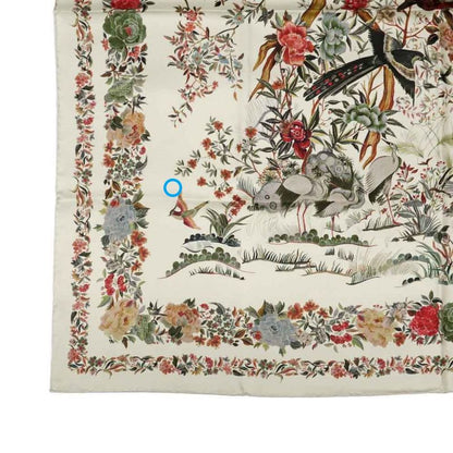 Dior Square Scarf Floral Pattern Beige 25jah090zkdo Women's Accessories
